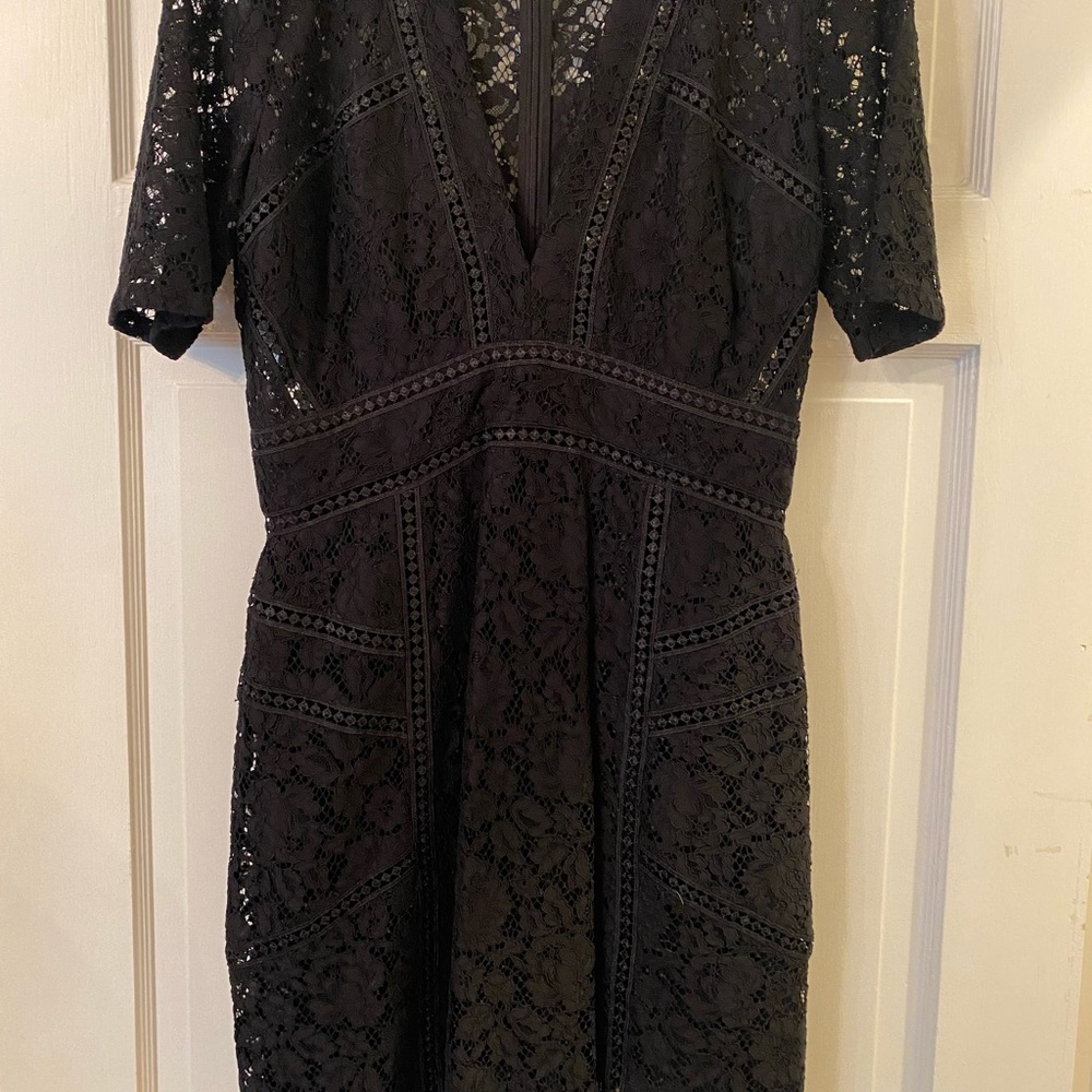 Veronica Beard Black Lace mini dress